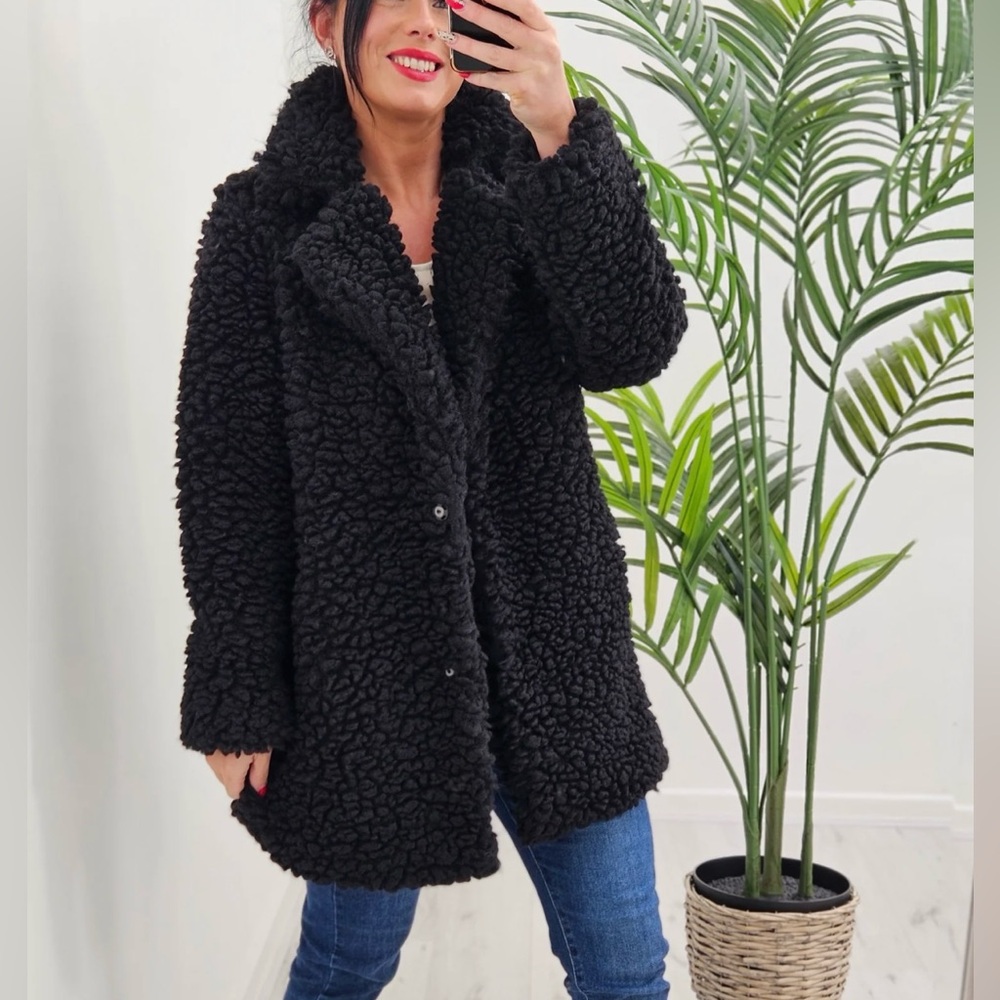 Love Tree Black Teddy Jacket